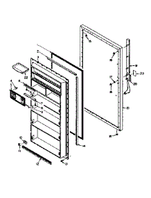 Door Parts parts for Kenmore Refrigerator 106.W15MIML (106W15MIML, 106 W15MIML) from AppliancePartsPros.com
