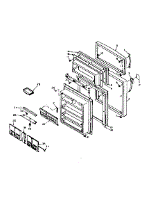 Door Parts parts for Kenmore Refrigerator 106W16D from AppliancePartsPros.com