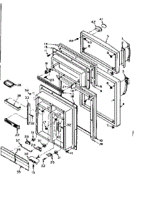 Door Parts parts for Kenmore Refrigerator 106.W16EIM5 (106W16EIM5, 106 W16EIM5) from AppliancePartsPros.com