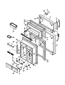 Door Parts parts for Kenmore Refrigerator 106.W16ES (106W16ES, 106 W16ES) from AppliancePartsPros.com