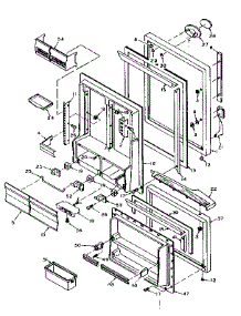 Door Parts parts for Kenmore Refrigerator 106W16G from AppliancePartsPros.com