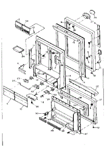 Door Parts parts for Kenmore Refrigerator 106.W16GIML5 (106W16GIML5, 106 W16GIML5) from AppliancePartsPros.com