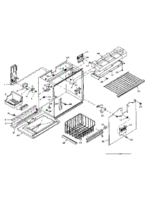 Freezer Section Parts parts for Kenmore Refrigerator 106.W16GIML5 (106W16GIML5, 106 W16GIML5) from AppliancePartsPros.com