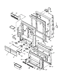 Door Parts parts for Kenmore Refrigerator 106.W16GL1 (106W16GL1, 106 W16GL1) from AppliancePartsPros.com