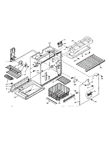 Freezer Section Parts parts for Kenmore Refrigerator 106.W16GL1 (106W16GL1, 106 W16GL1) from AppliancePartsPros.com