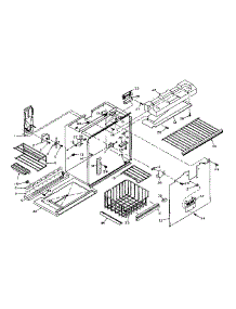 Freezer Section Parts parts for Kenmore Refrigerator 106.W16GL5 (106W16GL5, 106 W16GL5) from AppliancePartsPros.com