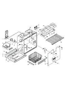 Freezer Section Parts parts for Kenmore Refrigerator 106.W18G5 (106W18G5, 106 W18G5) from AppliancePartsPros.com