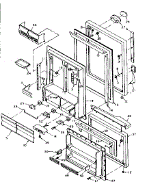 Door Parts parts for Kenmore Refrigerator 106.W18GL5 (106W18GL5, 106 W18GL5) from AppliancePartsPros.com