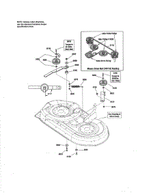 42" Mower Deck - Clutch parts for Craftsman Front-Engine Lawn Tractor 107250040 from AppliancePartsPros.com