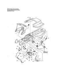 Controls parts for Craftsman Front-Engine Lawn Tractor 107250050 from AppliancePartsPros.com