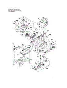 Seat & Seat Deck / Evap Compliant parts for Craftsman Front-Engine Lawn Tractor 107250050 from AppliancePartsPros.com