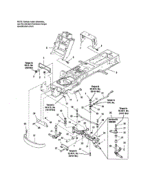 Frame & Front Axle parts for Craftsman Front-Engine Lawn Tractor 107250050 from AppliancePartsPros.com
