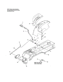 Lift - Manual parts for Craftsman Front-Engine Lawn Tractor 107250050 from AppliancePartsPros.com