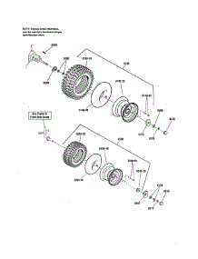 Wheels & Tires parts for Craftsman Front-Engine Lawn Tractor 107250050 from AppliancePartsPros.com