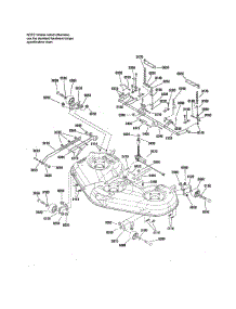 46" Deck-Height Adjust parts for Craftsman Front-Engine Lawn Tractor 107250050 from AppliancePartsPros.com