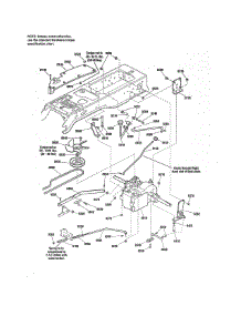 Transmission parts for Craftsman Front-Engine Lawn Tractor 107250060 from AppliancePartsPros.com