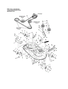 Mower Deck-Clutch / Support parts for Craftsman Rear-Engine Riding Mower 10726786 from AppliancePartsPros.com