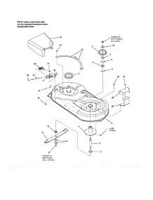 42" Deck-Housing / Arbor parts for Craftsman Rear-Engine Riding Mower 107277860 from AppliancePartsPros.com