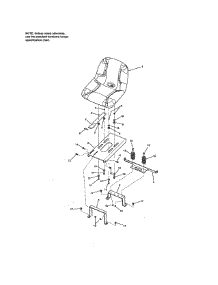 Seat-Sliding parts for Craftsman Rear-Engine Riding Mower 107280060 from AppliancePartsPros.com