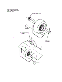 Wheel & Tire parts for Craftsman Rear-Engine Riding Mower 107280060 from AppliancePartsPros.com