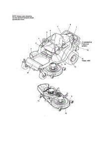 Decals parts for Craftsman Rear-Engine Riding Mower 107280060 from AppliancePartsPros.com