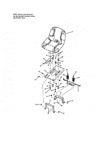 Seat, Sliding parts for Craftsman Rear-Engine Riding Mower 107280070 from AppliancePartsPros.com