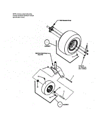 Wheel & Tire parts for Craftsman Rear-Engine Riding Mower 107280070 from AppliancePartsPros.com