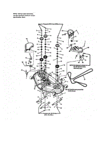 52" Mower Deck-Spindle parts for Craftsman Rear-Engine Riding Mower 107280070 from AppliancePartsPros.com