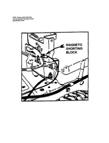 Electrical-Magneto Shorting Block parts for Craftsman Rear-Engine Riding Mower 107280340 from AppliancePartsPros.com