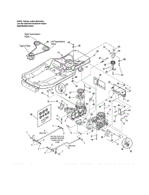 Transmission parts for Craftsman Rear-Engine Riding Mower 107287900 from AppliancePartsPros.com
