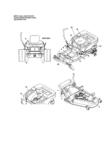 Decals parts for Craftsman Rear-Engine Riding Mower 10728791 from AppliancePartsPros.com