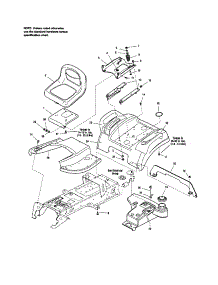 Seat / Seat Deck parts for Craftsman Front-Engine Lawn Tractor 107289850 from AppliancePartsPros.com