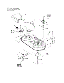 42" Deck-Housing / Arbor parts for Craftsman Rear-Engine Riding Mower 107289860 from AppliancePartsPros.com