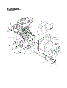 Frame parts for Craftsman Gas Snowblower 107889650 from AppliancePartsPros.com