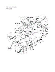 Drive parts for Craftsman Gas Snowblower 107889650 from AppliancePartsPros.com