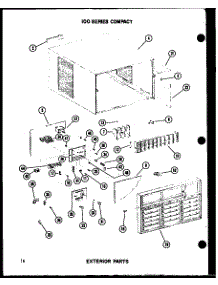 Exterior Parts (108-2W / P54975-85R) parts for Amana Room Air Conditioner 108-2W/P54975-85R from AppliancePartsPros.com