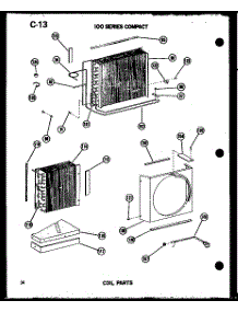 Coil Parts (109-5J / P54336-68R) (109-5Jh / P54336-65R) parts for Amana Room Air Conditioner 109-2NH/P54975-42R from AppliancePartsPros.com