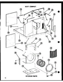 Interior Parts (7-2Jm / P54336-64R) (11-5Jh / P54336-66R) (12-3J / P54390-99R) (12-3Jh / P54336-63R) parts for Amana Room Air Conditioner 109-3N/P54975-2R from AppliancePartsPros.com