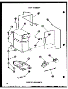 Compressor Parts (7-2Jm / P54336-64R) (11-5Jh / P54336-66R) (12-3J / P54390-99R) (12-3Jh / P54336-63R) parts for Amana Room Air Conditioner 109-3N/P54975-2R from AppliancePartsPros.com