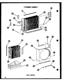 Coil Parts (109-2J / P54390-97R) parts for Amana Room Air Conditioner 109-3N/P54975-2R from AppliancePartsPros.com