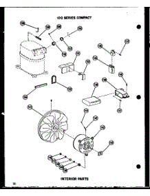Interior Parts (109-2J / P54390-97R) parts for Amana Room Air Conditioner 109-3N/P54975-2R from AppliancePartsPros.com