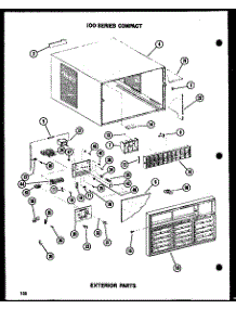 Exterior Parts parts for Amana Room Air Conditioner 109-3N/P54975-2R from AppliancePartsPros.com