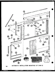 Automatic Installation Mounting Kit (1Am-3) (11-5Jh / P54336-66R) (12-3J / P54390-99R) (12-3Jh / P54336-63R) (109-2J / P54390-97R) parts for Amana Room Air Conditioner 109-3N/P54975-2R from AppliancePartsPros.com