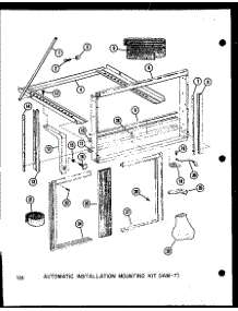 Automatic Installtion Mounting Kit (1Am-7) (9-2N / P54974-10R) (11-2N / P54974-11R) (12-2N / P54974-12R) (13-3N / P54974-13R) parts for Amana Room Air Conditioner 109-3N/P54975-2R from AppliancePartsPros.com