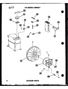 Interior Parts (109-2Nh / P54975-42R) (109-2Hw / P54975-77R) (109-2N / P54975-39R) (109-2W / P54975-74R) (109-3N / P54975-40R) (109-3W / P54975-75R) (109-3Pe / P54975-31R) (109-3We / P54975-76R) (109-5N / P54975-41R) (109-5Pe / P54975-32R) (109-5Nh / P54975-43R) parts for Amana Room Air Conditioner 109-3N/P54975-40R from AppliancePartsPros.com