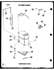 Compressor Parts (109W-2N / P54975-24R) (109W-2W / P54975-80R) (109W-3N / P54975-21R) (109W-3W / P54975-81R) (109W-3Pe / P54975-20R) (109W-3Ew / P54975-82R) (109W-2Nh / P54975-25R) (109W-2Hw / P54975-83R) (113W-3N / P54975-22R) parts for Amana Room Air Conditioner 109W-2N/P54975-24R from AppliancePartsPros.com