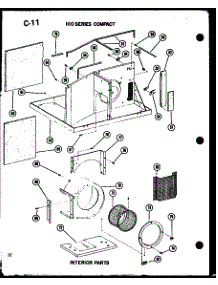 Interior Parts (109-5J / P54336-68R) (109-5Jh / P54336-65R) parts for Amana Room Air Conditioner 109W-3W/P54975-81R from AppliancePartsPros.com