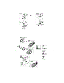 Muffler / Cleaner-Air parts for Briggs & Stratton Lawn & Garden Engine 10A900-2291-B1 from AppliancePartsPros.com