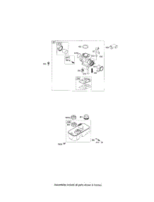 Carburetor parts for Briggs & Stratton Lawn & Garden Engine 10D900 (0100-251) from AppliancePartsPros.com