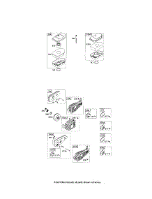 Cleaner - Air Metal And Plastic parts for Briggs & Stratton Lawn & Garden Engine 10D900 (5000) from AppliancePartsPros.com